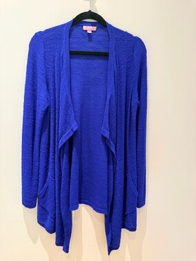 Lilly Pulitzer Royal Blue Open-Front Women's Cardigan